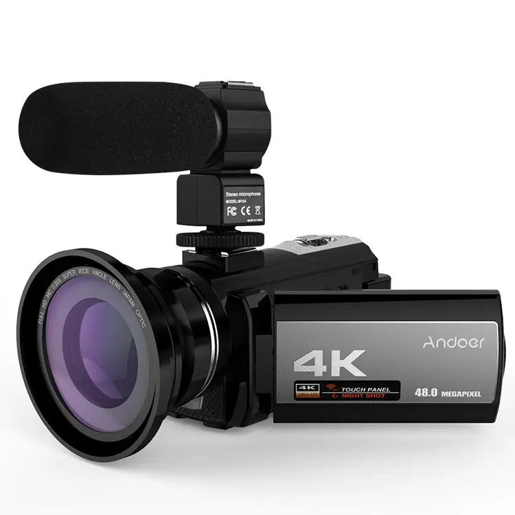 16X Digital Zoom 4K 48MP WiFi Digital Video Camera 3.0 Inch Touch Screen IR Infrared Night-shot Camcorder