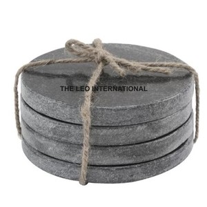 Juegos de 4 posavasos de té de forma redonda de Material de mármol, estilo elegante, aspecto moderno, superventas, posavasos decorativos de la más alta calidad - Product Image 2