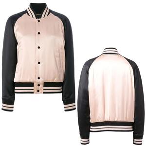 Chaqueta de vuelo de bombardero de piloto cálido para hombre con cuello levantado con cremallera completa de manga larga prendas de vestir chaqueta de abrigo para hombres - Product Image 1