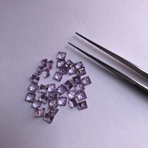 4mm naturel améthyste carré coupe semi-précieux pierres précieuses calibrées en vrac fournisseur acheter en ligne maintenant affaire en vrac au prix d'usine bricolage - Product Image 1