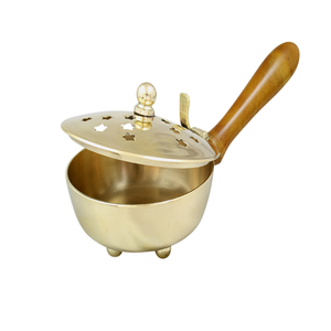Antique Design Incense <b>Burner</b> Brass Gold Color Oud <b>Burner</b> Round Shape Customized Size <b>Oil</b> <b>Burner</b> From India - Product Image 5