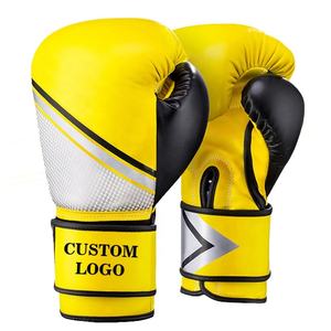 Hot Sale New Design Black PU Leather Personalized Custom <b>Boxing</b> <b>Gloves</b> - Product Image 6