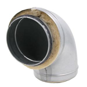 CVC <span class=keywords><strong>double</strong></span> <span class=keywords><strong>paroi</strong></span> conduits en spirale raccords pré-pressé isolé virages avec 15mm isolé - Product Image 5