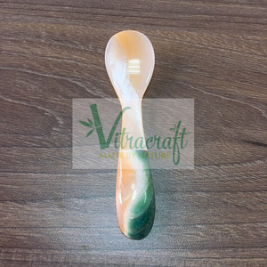 Belle cuillère en nacre de nacre, cuillère à caviar, serveur de caviar du Vietnam cuillère de service taille 10cm - Product Image 2