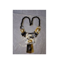 Collier personnalisé en corne de buffle et de buffle de qualité à la mode avec corne bijoux pour femme à bas prix