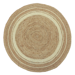 Alfombra Redonda Decorativa de Jacinto de Agua, Hecha a Mano, de Alta Calidad, Color Personalizado, Pelo Mediano, Tejida Clásica, Estilo Vietnamita para el Hogar - Product Image 4