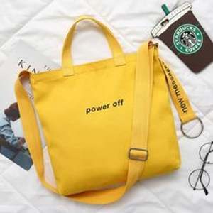 Bolsa de compras de lona plegable reutilizable con logotipo personalizable de alta calidad mejor origen Vietnam al por mayor - Product Image 1