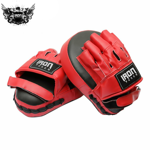 Meilleur prix de gros IRON PUNCH INDUSTRIES Coussinets de frappe en cuir Air Focus pour la boxe MMA Entraînement thaïlandais - Logo couleur personnalisé - Product Image 5
