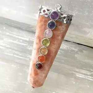 สร้อยคอจี้จุดแจสเปอร์สีแดงสร้อยคอจี้คริสตัลรักษาธรรมชาติ - Product Image 3