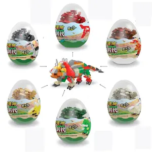 Wholesale Zhutong high quality plastic mini building block surprise egg capsule toy for kids capsule vending machine