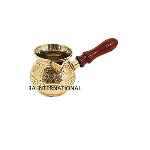 装饰黄铜咖啡壶圆形圆形厨具浓缩咖啡供应土耳其咖啡水壶