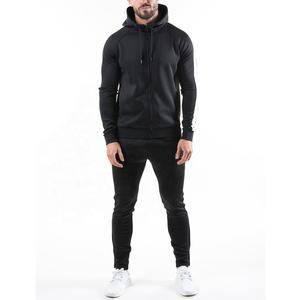 Venta al por mayor de chándales de entrenamiento de los hombres personalizados con cremallera y Sudadera con capucha para correr al aire libre Fitness gimnasio desgaste para la temporada de invierno - Product Image 2
