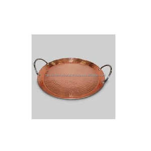 Bandeja de Servir Decorativa de Cobre con Forma Ovalada y Acabado Pulido, Apta para Lavavajillas y Microondas, para Restaurantes y Uso Doméstico - Product Image 5