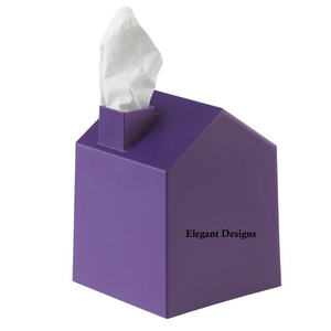 Grossiste de boîte à mouchoirs en métal pour maison hôtel Restaurant porte-serviette fait à la main couleur violette boîte à mouchoirs décorative fantaisie - Product Image 1