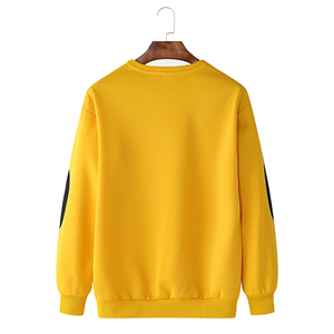 Sweat à capuche patchwork de couleur unie à col rond de haute qualité pour hommes, sur mesure, grande taille, prix de gros, différentes conceptions en éponge - Product Image 5