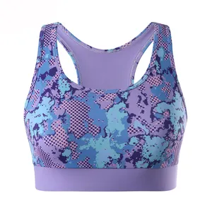 Private Label Wholesales Super Quality Sportswear Sublimated High Impact Medium Support Seamless Sports Bra