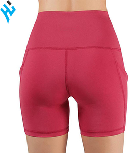 Shorts de motard, d'athlétisme et de course à pied, avec poche latérale, Logo personnalisé, décontracté, pour femmes, vêtements actifs - Product Image 5