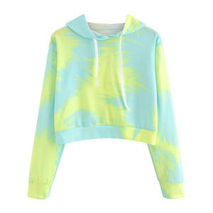 <b>Ladies</b> Crop Hoodies Pullover Women Hoodie Wholesale Letter Printing Long Sleeve <b>Ladies</b> Crop - Product Image 1