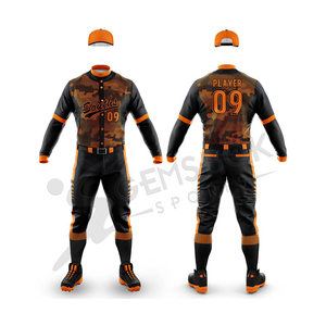 ชุดยูนิฟอร์มเบสบอลผู้ชายแบบสั่งทำพิเศษ พิมพ์ลายแบบ Sublimation ป้องกันแบคทีเรีย ป้องกันรังสียูวี แห้งเร็ว ระบายอากาศดี ดีไซน์ใหม่ ขายส่ง - Product Image 3