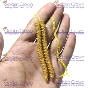 Flecos de alambre de lingote, flecos de oruga, hecho a mano, flecos metálicos - Product Image 3