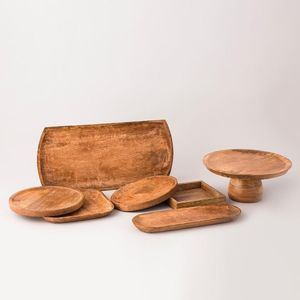 Taza de té cuadrada de madera ecológica para hotel, plato de servicio de madera 100% natural, bandejas de grado alimenticio - Product Image 6