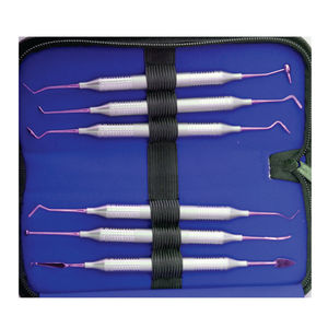 Trousse d'instruments dentaires Composite, 6 pièces, noir et bleu, livraison gratuite - Product Image 1