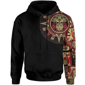 Sweat à capuche en sergé brodé en molleton pour homme, sweat à capuche 100% coton, vêtements de sport grande taille, imprimé d'hiver, pas cher prix XS - Product Image 4