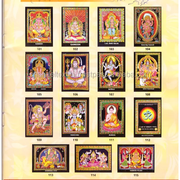 Groothandel Veel 50 Stuks Indiase Godin Tapijt Muur Opknoping Hindoe God Muur Decor Godin Lakshmi Muur Opknoping Wandtapijten Poster Size