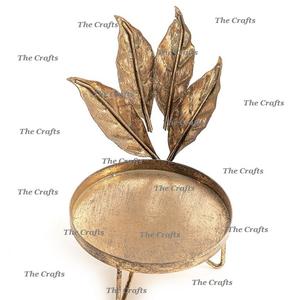 Porte-bougie en métal couleur or de qualité supérieure pour la décoration de la maison et les accessoires de mariage, vente en gros - Product Image 2