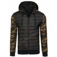 Mego Sports Blouson bomber à capuche pour homme, coupe-vent, imperméable, fin, chaud, décontracté, rouge, réversible, écologique
