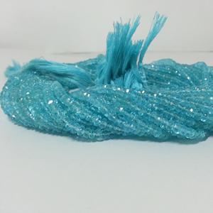 4mm Apatite bleue naturelle facettes Rondelle perles de pierres précieuses brin du fournisseur boutique en ligne maintenant au prix du revendeur de gros régulier - Product Image 2