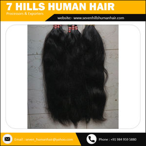 Extensiones de cabello humano indio para mujer, venta al por mayor - Product Image 4