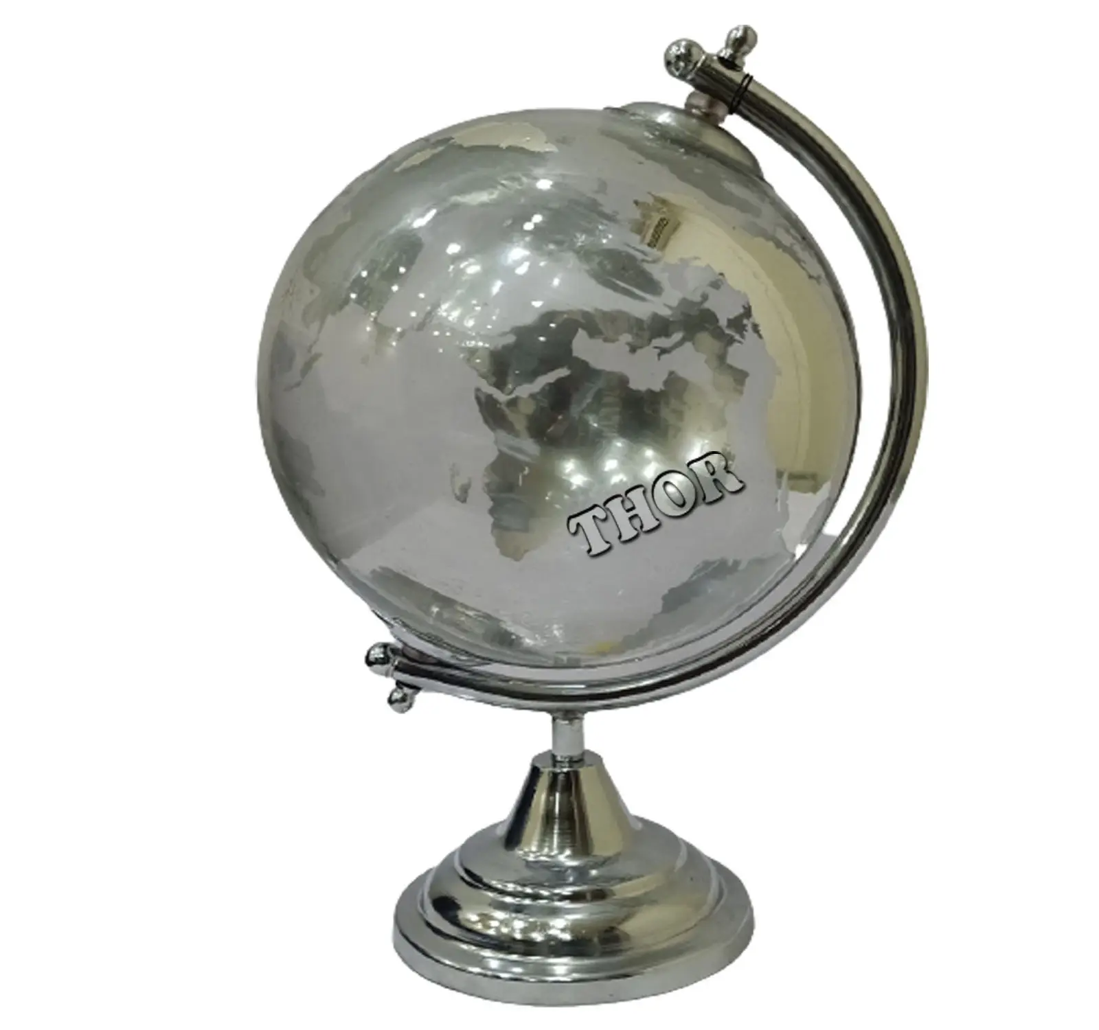 Magneglobe Date World Globe Glass Base〜旅行をマークするための8つの磁気ピンと回転したWorld Globe School Table Itemが含まれています