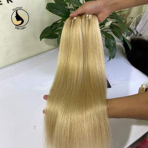 Extension de cheveux naturels, 100% vierges, cuticules alignées blondes, vente en gros - Product Image 6
