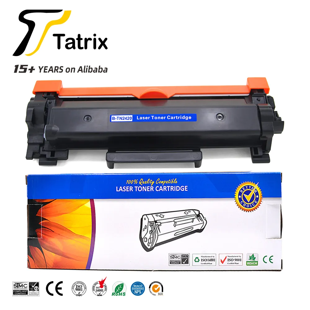 Toner For Printer Tatrix Premium TN2420 Toner TN 2420 TN-2420 Compatible Laser Black Toner Cartridge For Brother Printer MFC-L2730DW Tn2420