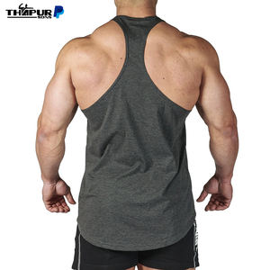 Venta al por mayor de ropa deportiva personalizada Gimnasio Muscle Tank Tops Culturismo Fitness Custom Cotton Spandex - Product Image 6