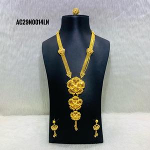 Conjunto de collar chapado en oro de un gramo, joyería de moda, todo el diseño en línea, todo tipo de diseño en línea - Product Image 1