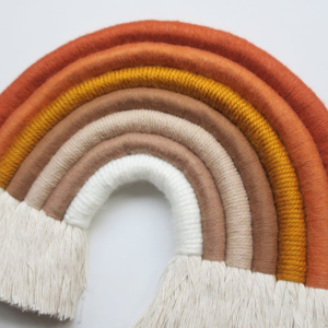 Décoration murale arc-en-ciel de grande taille, faite à la main - Product Image 1