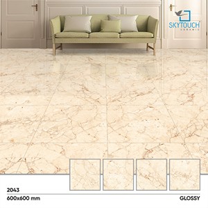 กระเบื้องพอร์ซเลนขัดเงาสีเทา600X600มม. เซรามิกอินเดียเคลือบเงามันวาวและกระเบื้องปูพื้นสำหรับบ้านและโรงแรมสำนักงาน - Product Image 4