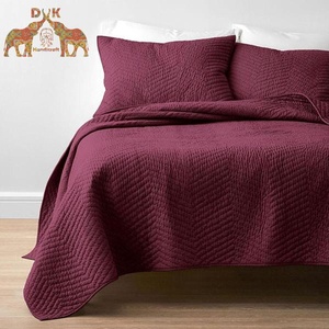 Kantha ผ้านวมผ้าฝ้าย100% น้ำหนักเบาทำด้วยมือ - Product Image 2