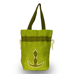 Bolsa con cordón de yute teñido, bolsa de almacenamiento con estampado dorado, gran oferta - Product Image 6