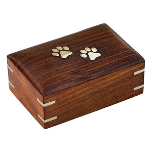 Wooden Urn <b>Box</b> for Pet <b>Ashes</b> | Wood Cremation Urns | Decorative Urns | - Product Image 3