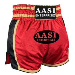 Nouveaux shorts de Muay Thai MMA en satin camouflage avec logo personnalisé, équipement d'arts martiaux - Product Image 4