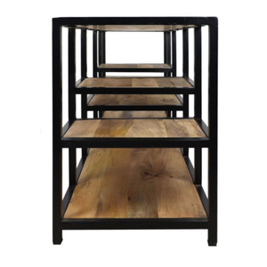 Bois massif métal artisanat jambe meubles de chambre-forme carrée bibliothèques salon armoires cuisine maison salle de bain meubles - Product Image 5