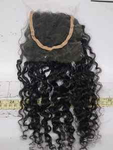 Cheveux Bruts Cuticules Alignés Cheveux Transparent Lace Tight Curly Closures Lace Front Perruques Clip In Set 7 Pièces 120 gram Set hair We - Product Image 4
