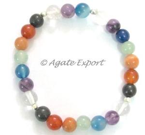 Siete Chakra pulseras de piedra para la curación - Product Image 2