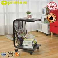 Table Basse Mobile de Qualité OEM avec Roues, Organisateur de Rangement DIY Moderne pour la Maison, Meubles de Salon en Bois, Paniers – Vente Directe Usine
