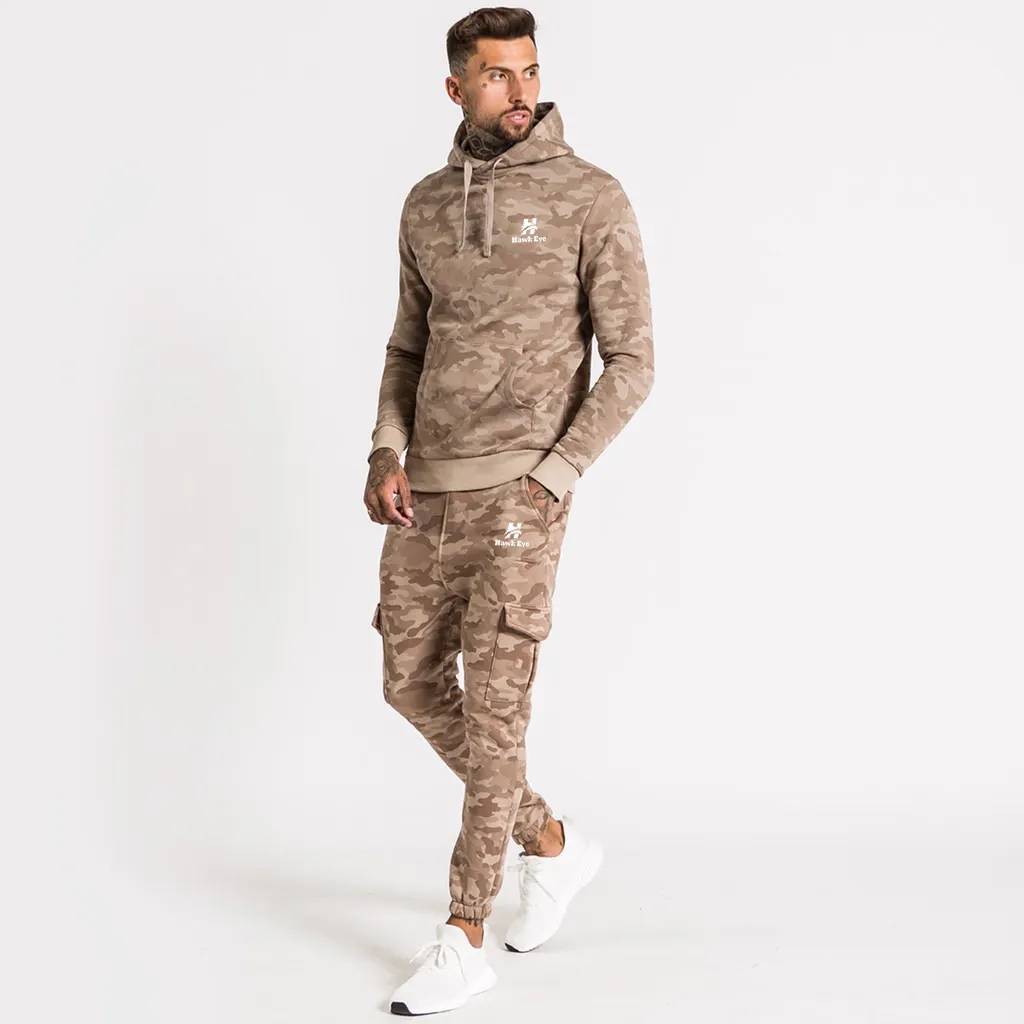 2020 Nieuwe Camouflage Mannen <span class=keywords><strong>Militaire</strong></span> Stijl Casual Camo Trainingspak Fabricage Door Hawk Eye Sport (Paypal)