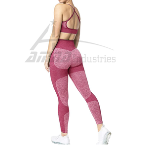 Ropa deportiva de LICRA y poliéster para mujer, conjunto de Yoga a precio asequible - Product Image 2