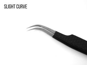 Pinzas para Extensión de Pestañas Negras, Marca Privada Personalizada, Agarre de Diamante, Acero Inoxidable, Pinzas para Extensión de Pestañas de 45 Grados - Product Image 4
